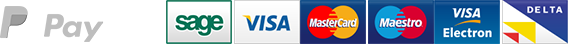 Paypal, Sage Pay, Visa, Mastercard, Maestro, Visa Electron & Delta